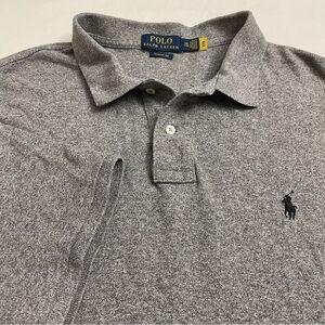 Polo Ralph Lauren Polo Shirt Short Sleeve Grey Classic Fit Black Pony Men’s XXL